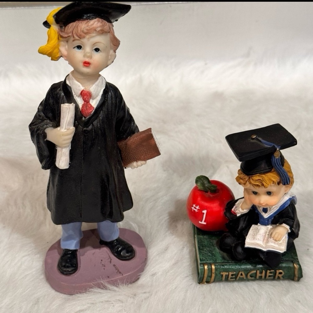 Graduation & #1 Teacher Figurines